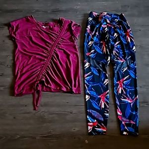 2 pc outfit with tshirt and leggings